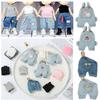 Kids Toys Doll Trousers 1/12 Dolls Casual Pants Clothes Accessories Fashion Jeans Overalls T-shirt