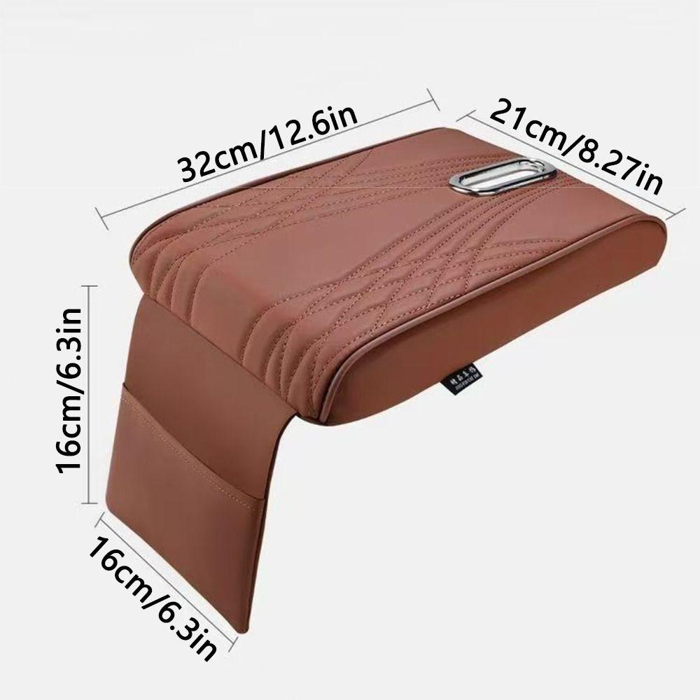 Pana Leather Center Console Cover Tissue Box Arm Rest Protector Armrest Protective Pad Console Box