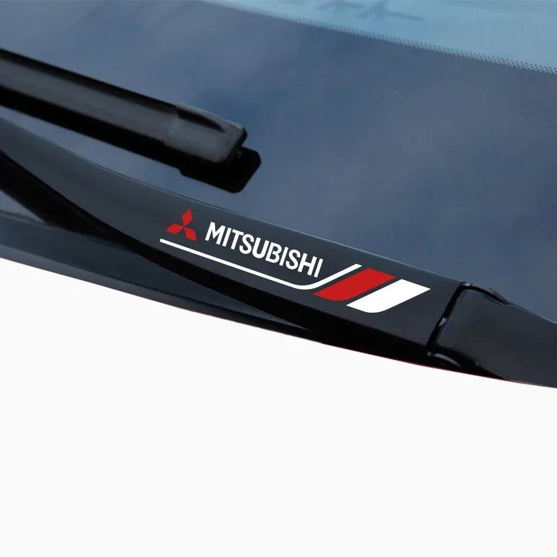 2 шт. Наклейки на дворники автомобиля Эмблема Для Mitsubishi lancer asx outlander pajero sport l200 galant Стайлинг автомобиля