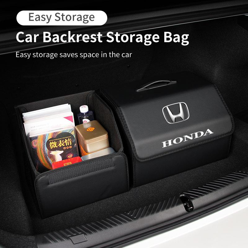 Honda Dedicated Trunk Leather Storage Box Large Capacity Box For Honda Civic Fit Accord City Vezel CR-V S660 Odyssey HR-V Pilot JS1