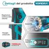 Yofidra 1500 Вт 125 мм бесщеточная угловая шлифовальная машина 3 передачи аккумуляторная шлифовальная машина режущий деревообрабатывающий электроинструмент для Makita 18 В аккумулятор