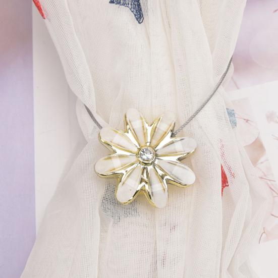 Curtain Buckle Stylish Magnet Adsorption Metal Decorative Curtain Tieback for Home