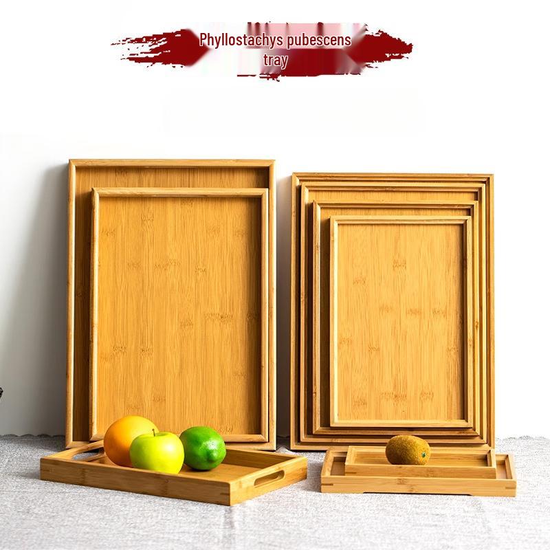 Chaxun Japanese Style Bamboo Tea Tray