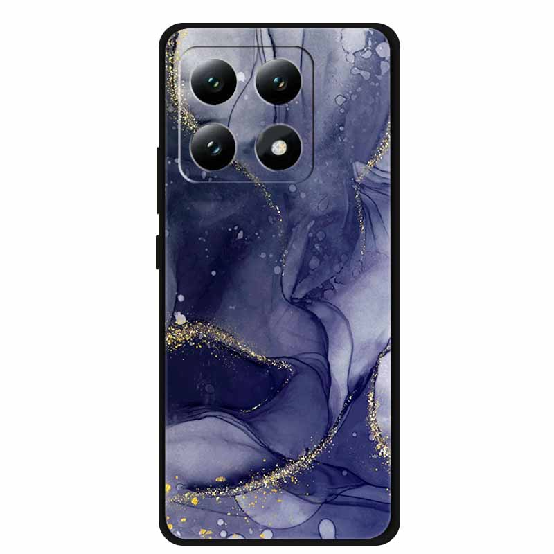 For Xiaomi 15T 5G Black Protection Scenery Printed Soft Silicone Bumper for Xiaomi 15T Pro 5G Cloud Planet Painted Bumper Coque