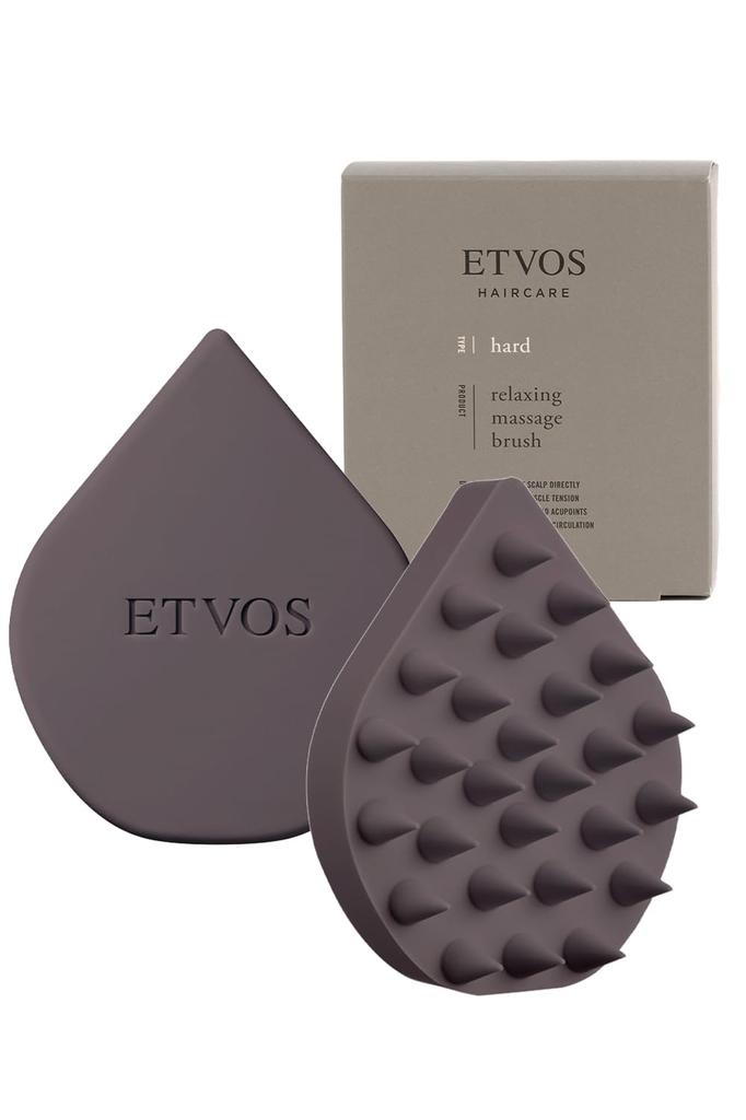 ETVOS Relaxing Massage Charcoal 1 Brush Massage Shampoo Brush, Gray, Hard, (Scalp Brush, Brush)