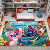 1PC St1tch Rug for Boys Bedroom Cartoon Carpet for Boys Girls Room Decor Colorful Soft Fluffy Carpet for Living Room Floor Mat