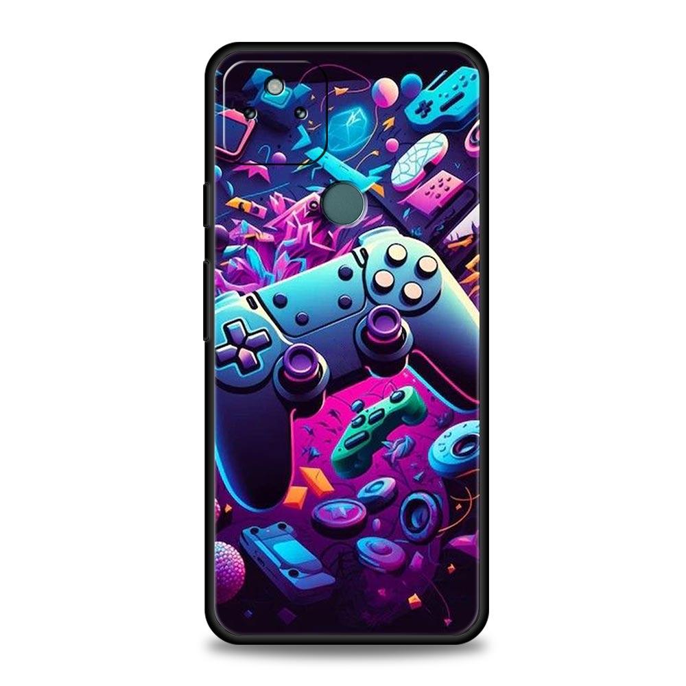 Чехол для телефона с графикой игрового контроллера для Google Pixel 10 9 8 7 6 9A 8A 7A 6A Pro Ударопрочный Мягкий ТПУ 9 Pro XL Накладка Capas