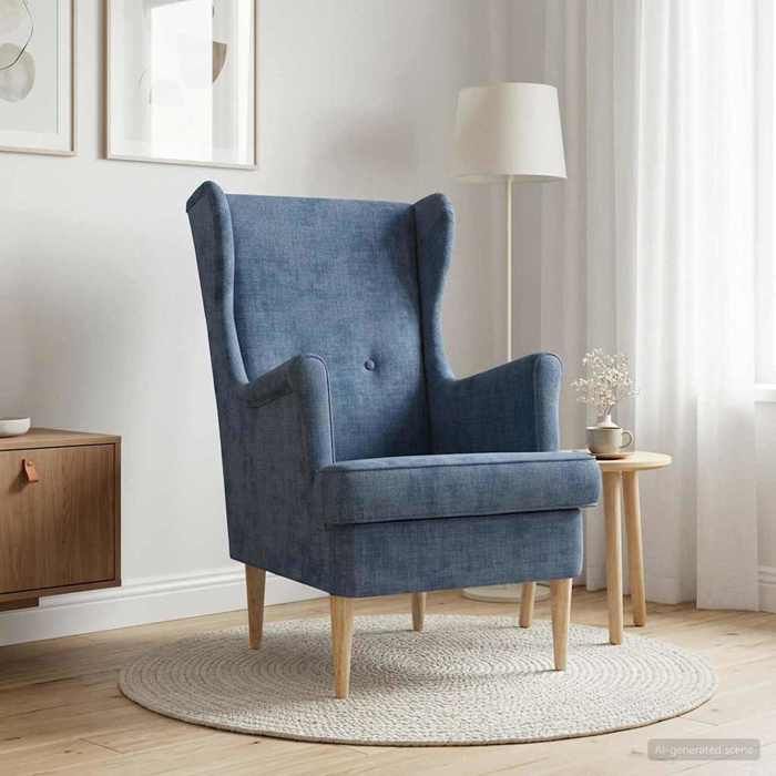 Maison Exclusive - Fauteuil Bleu ARES