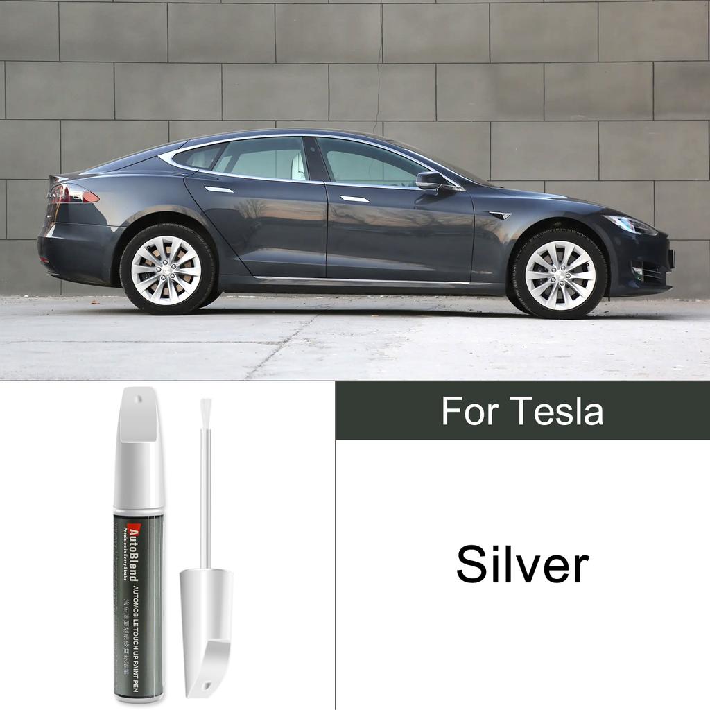 Для Tesla Model 3 Y X S Автомобильный карандаш для удаления царапин и подкрашивания Карандаш для ремонта краски колесных дисков Прозрачный лак Stealth Gray Сплошной черный