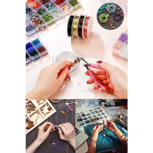 YFFSFDC 5-Piece Craft Tool and Accessory Tool Set, Includes Pliers and Tweezers, Perfect for Crafts, DIY, and More