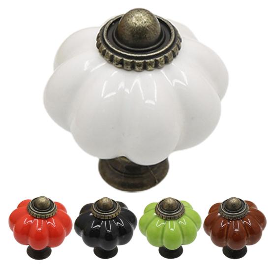 Ручка шкафа креативной формы, износостойкий сплав цинка, ручки шкафа в форме тыквы, мебельная фурнитура для дома