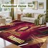 Crystal Velvet Square Rug Custom NameQueensland Maroons Pattern Non Slip Home Floor Decor Rug