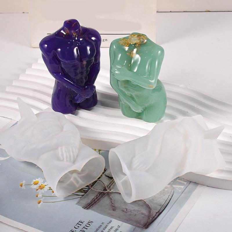 3D Статуэтка Свеча Силиконовая Форма Для Декора Рабочего Стола Ручной Работы Гипсовая Эпоксидная Смола Арома Свеча Форма Для Украшения Дома