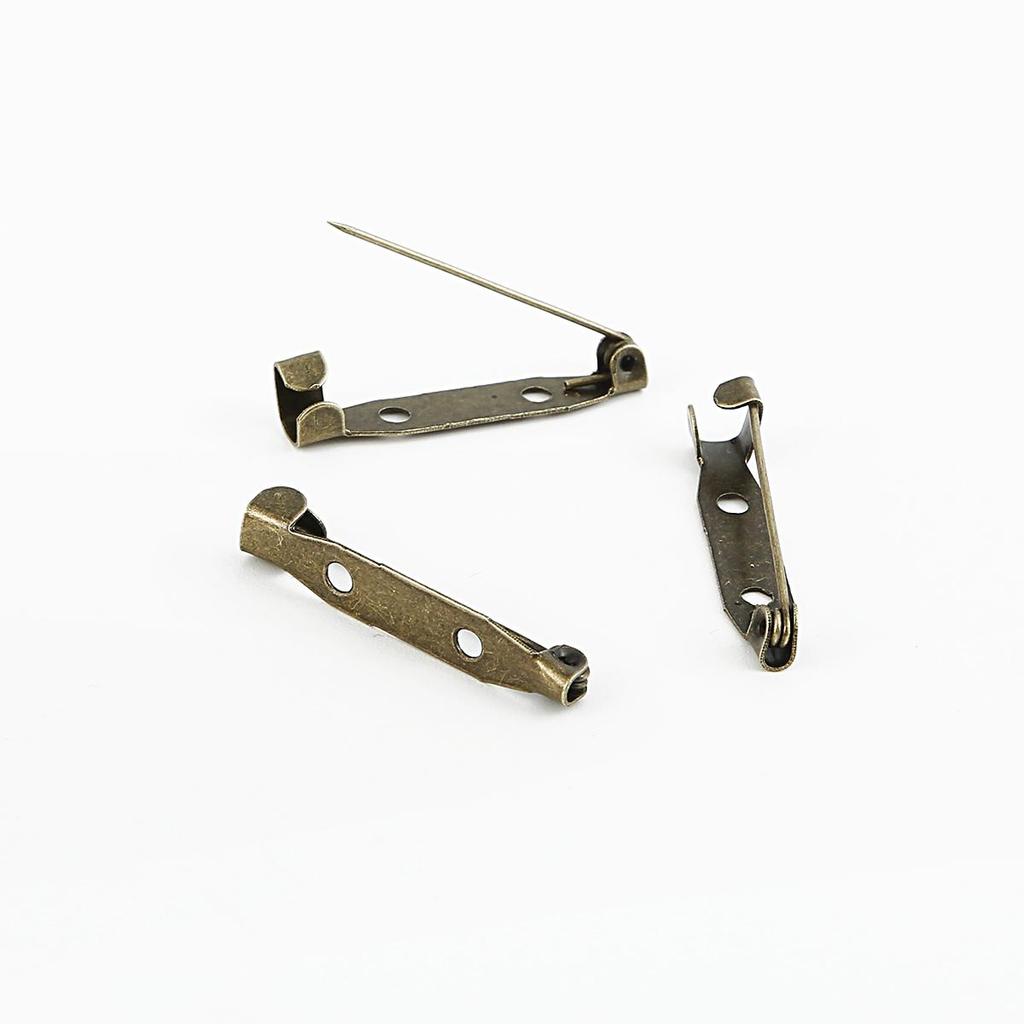 10pcs Stainless Steel Safety Pins DIY Rustproof Buckle Pin Metal Brooch Badge