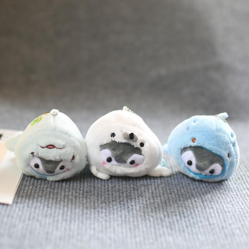 Милая плюшевая игрушка-подвеска в виде пингвина, трансформирующаяся в тюленя, морского льва, дельфина, пингвина, подвесную сумку-украшение для куклы