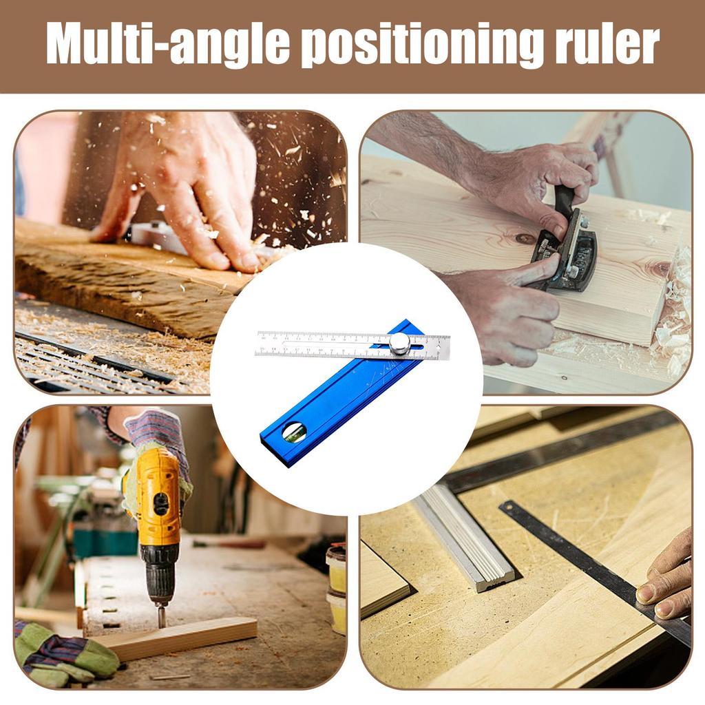 Многоугловой точный разметочный инструмент с угломером для деревообработки, мебели, ящиков, дверей, металлообработки