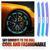 cyhk7 Car Emblem Wheel Rim Reflective Sticker Accessories For Mitsubishi 9 Ralliart X EX ASX L200 Colt Outlander Pajero Lancer Eclipse