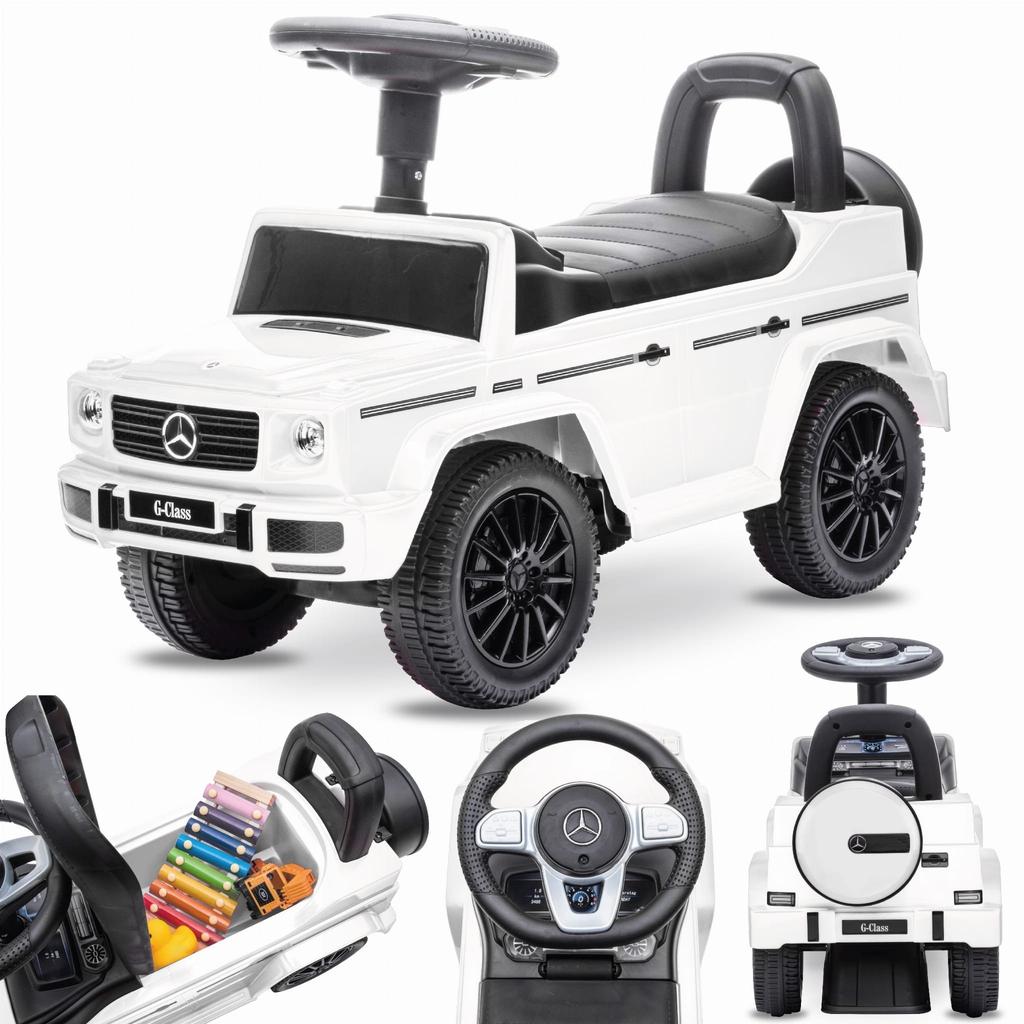 Jeździk Pchacz Chodzik Dla Dzieci Mercedes Benz G Klasa Biały