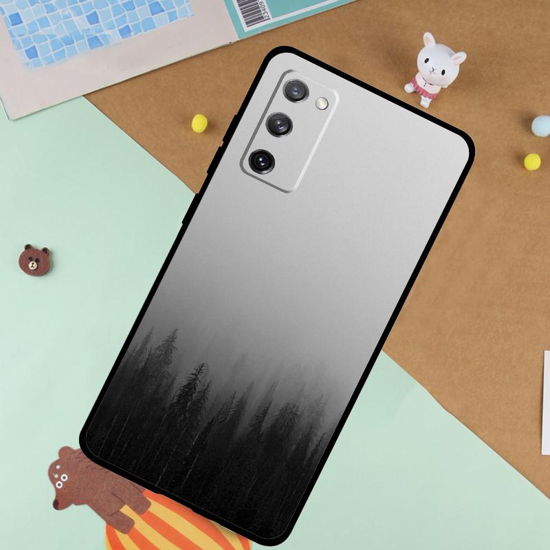 Мягкий чехол с узором 'Лесное облако' для Samsung Galaxy S25 Ultra S9 S10 S20 S22 S21 Plus S23 FE S24 Ultra Чехол Funda