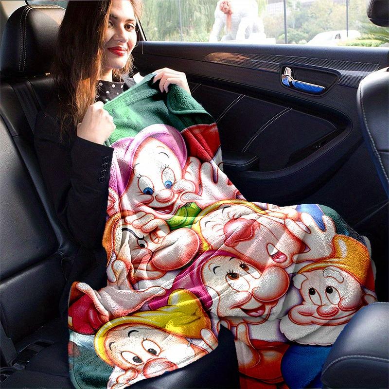 1pc, Cozy Home Decor: Seven Dwarfs Flannel Blanket Perfect Gift for Bedroom, Living Room, Travel, Camping, Car