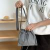 Korean Style Ins Personalized Casual Drawstring Nylon Cross-body Small Bag Women's All-matching Simple Lightweight Mini One-shoulder Cloth