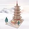 3D DIY Деревянный Набор Модели Виллы в Китайском Стиле