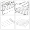Double Layer Home Holder Air Fryer Accessories Baking Tray Barbecue Rack Air Fryer Rack Grill