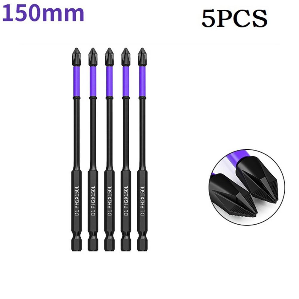 5pcs Batch Head Alloy Steel Black Magnetic Non-slip