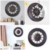 European Style 12 Inch Round Wall Clock Elegant Battery Operated Clock for Living Room or Office