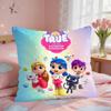 Anime True RRainbow KingdomS Cushion Cover Square Short Plush Pillow Case Living Room Sofa Home Decor Funda X