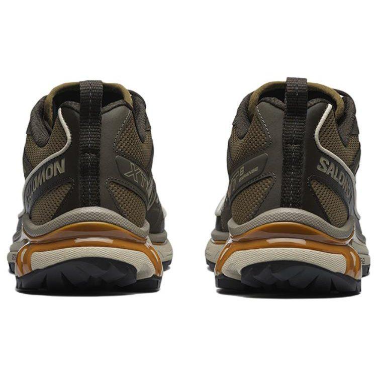 SALOMON XT 6 Сетчатые, Текстильные, Нескользящие, Износостойкие, Легкие, Низкие, Беговые Кроссовки, Унисекс, Серо-Коричневые L41741600