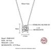 PERFANY 0.5-2CT Moissanite Necklace for Women S925 Pure copper Classic Bull Head Laboratory Diamond Pendant Luxury Zircon
