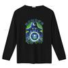 Vintage 80s Style Wizard Blue Aesthetic T Shirt Extra Large Print with Ponder the Orb Design vintage Washed Stylish homme