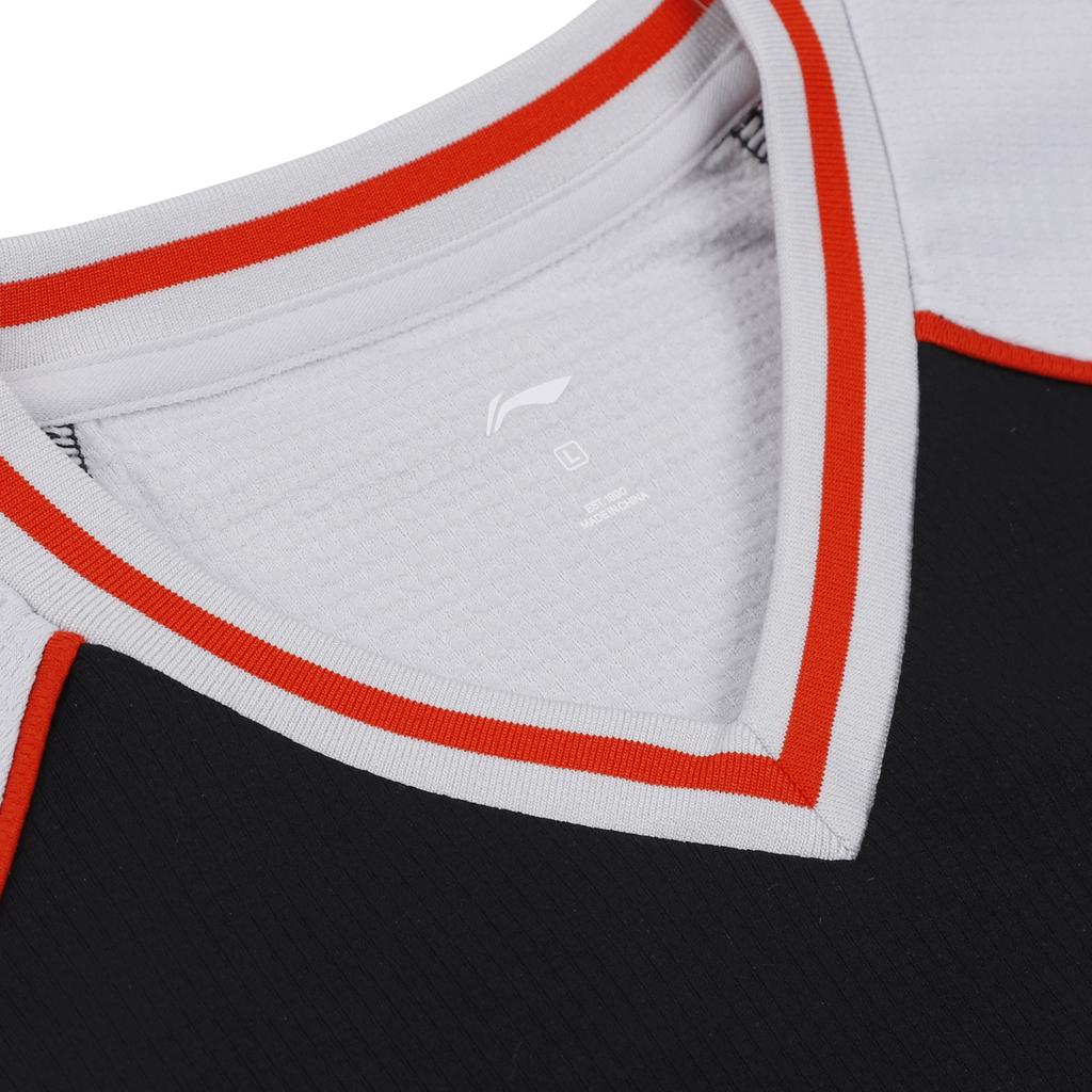Li Ning Cba 25-26 Сезон Баскетбол Профессиональный Судья Футболка с Коротким Рукавом Быстросохнущая Влагоотводящая Дышащая Спортивная Футболка Унисекс Топы ATSW525-1