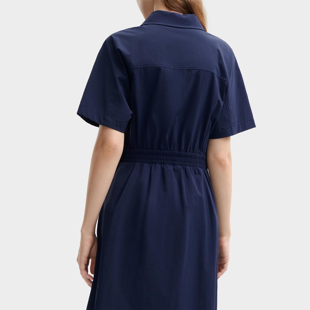 Fila Original Series Fashion Comfortable Loose Woven Breathable Short Sleeve Dress Women Dresses F11W429302FDB
