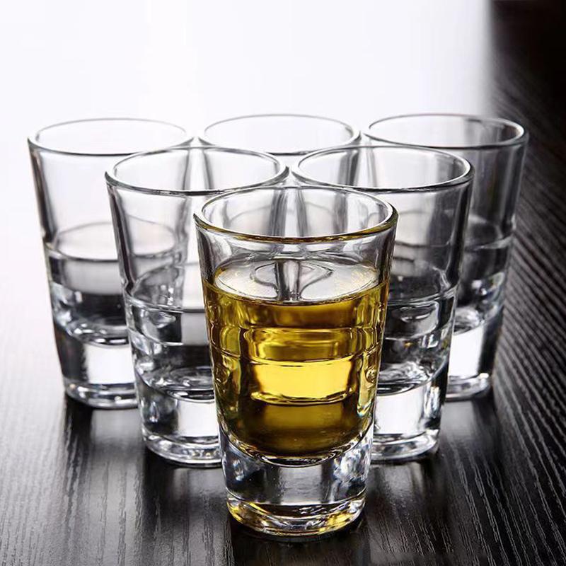 Drinking Glasses Set of 6 Water Glass Cups Beer Glasses 80ml 120ml Drinkware Mini Wine Glass Set Baijiu SGlass Wine Cups Set