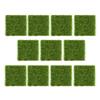 10Pcs Garden Home Plastic Crafts Micro Landscape Ornaments Simulated Turf 7.5*7.5cm