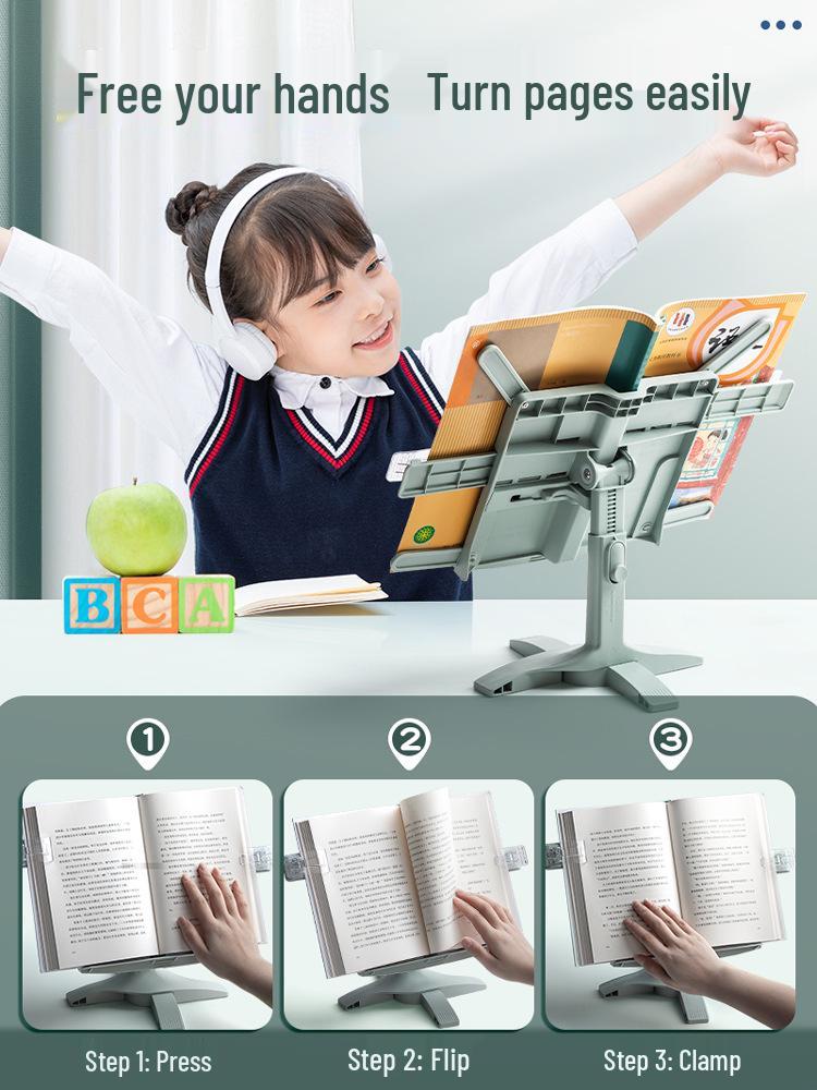 Adjustable Multifunctional Reading Stand & Bookshelf for Students