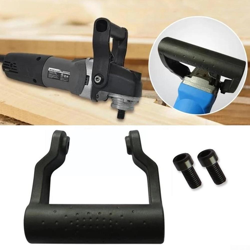 Рукоятка угловой шлифмашины с резьбой 8 мм, с нескользящей эргономичной конструкцией и крепежными винтами