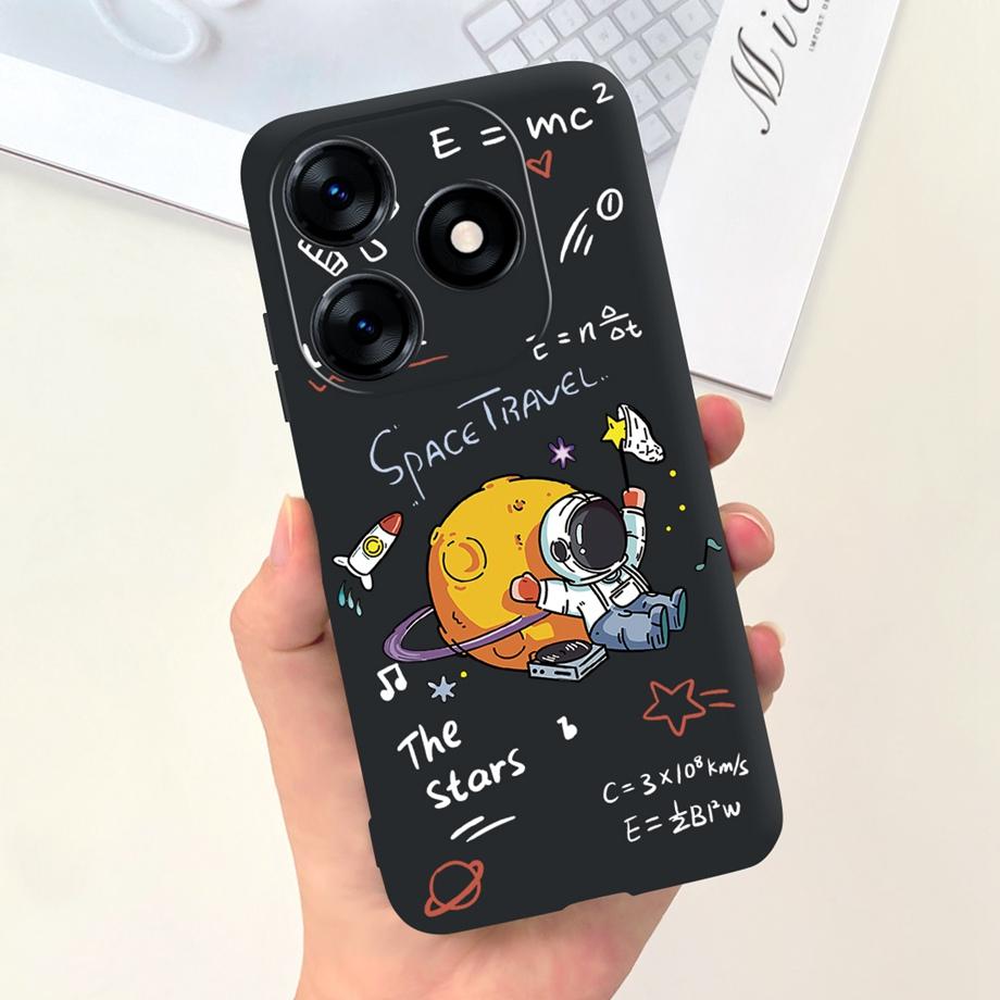 Чехол для Tecno Spark 10C KI5k KI5m Tecno Spark 10 Pro Spark10 Задняя крышка Ударопрочный Жидкий силикон Чехол Астронавт Динозавр
