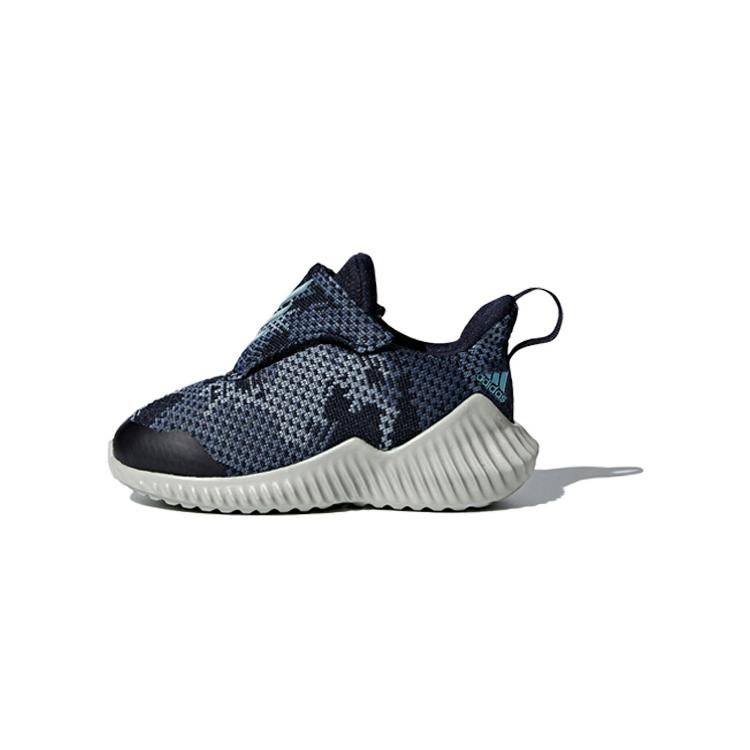 adidas Fortarun Нескользящие Амортизирующие Устойчивые к истиранию Низкие Беговые Кроссовки Черно-Белые Для Младенцев и Малышей B96363