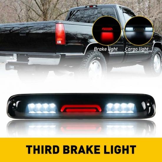 For 99-07 SilveradoSierra Sequential 3rd LED Tail Brake Light+Cargo Lamp Smoked