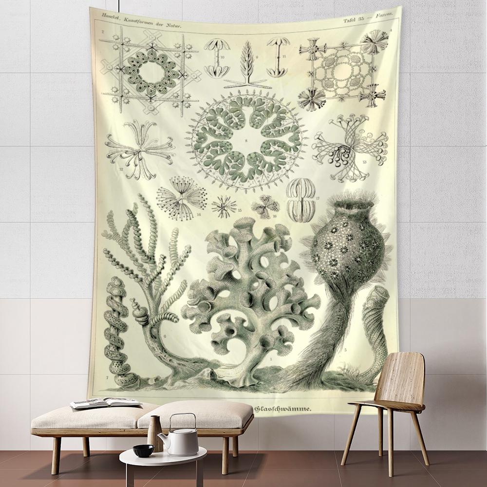 Осьминог Медуза Классификация Карта Гобелен Настенный Художественный Богемный Стиль Психоделический Общежитие Простой Домашний Декор