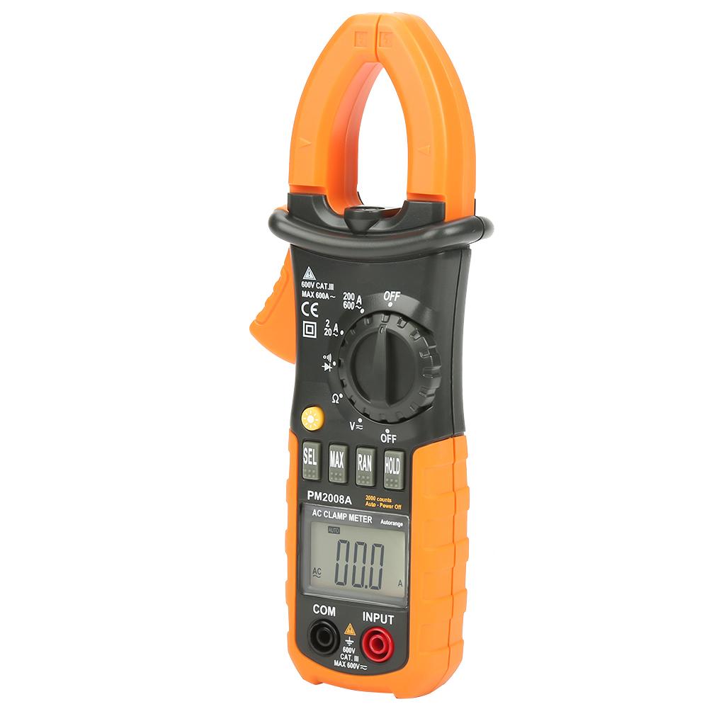 PEAKMETER PM2008A Ручной цифровой ЖК-клещевой измеритель Напряжение AC DC Диагностический мультиметр