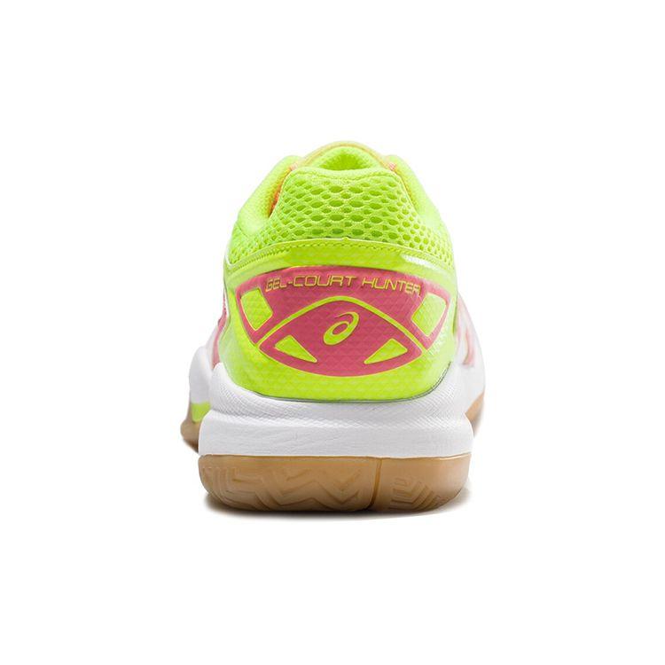 Asics Кроссовки Gel-Court Hunter с круглым носком, удобная ткань, синтетическая кожа, низкие, для бега, женские, розовые, желтые, 1072A015-718