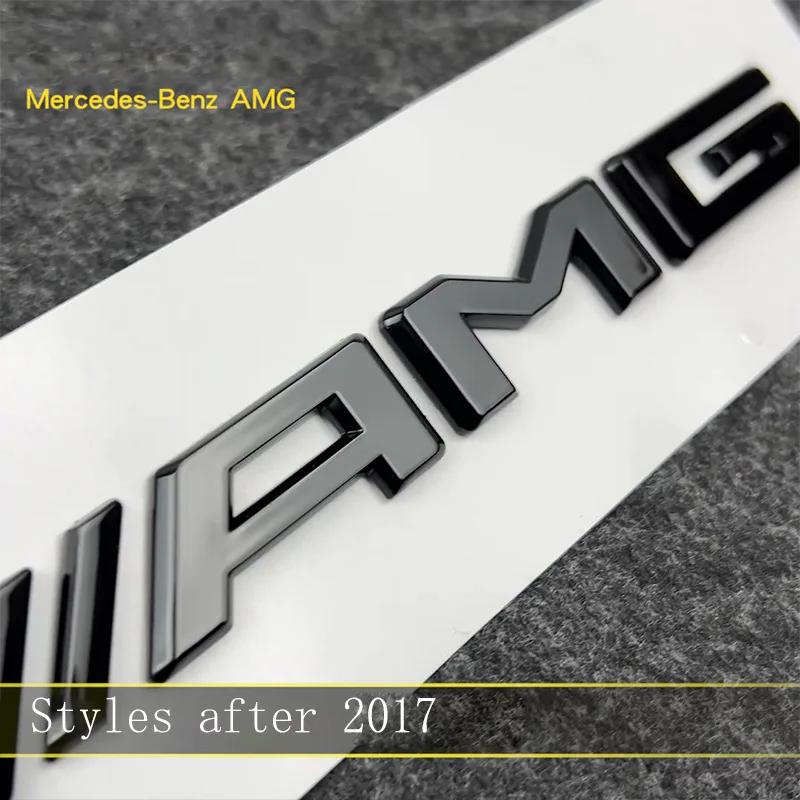 Ajectk1Наклейка на автомобиль Логотип AMG Наклейка на задний багажник автомобиля Автомобильный значок Наклейка Аксессуары Для Mercedes Benz Brabus Smart Maybach W204 GLC CLA W205 W20
