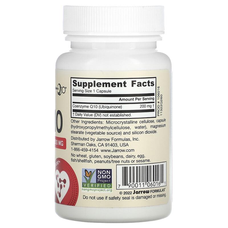 Vegan Co-Q10, 200 mg, 60 Veggie Capsules