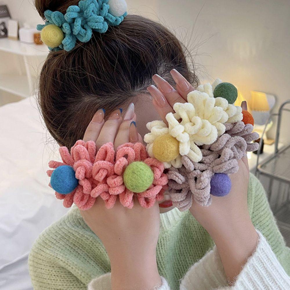 Кольцо Кишечник Головной убор Женское Кольцо Для Волос Корейский Стиль Волосы Веревка Держатель Для Хвоста Полотенце Швабра Резинки Для Волос