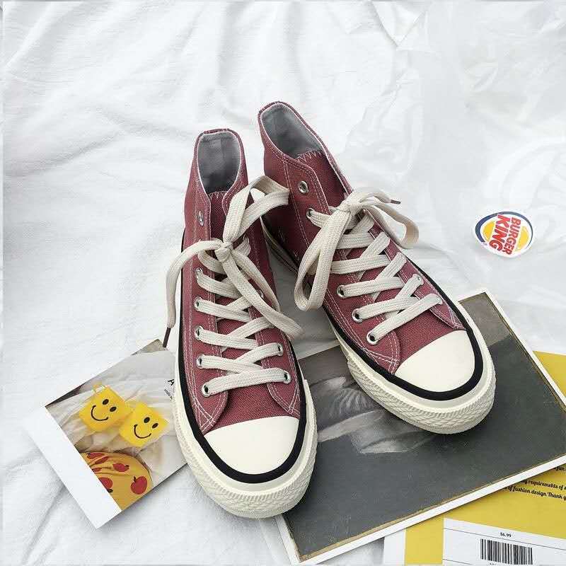 Реплика парусиновых кед с высоким верхом, женские ретро повседневные кеды, резиновая обувь, мужская и женская парная обувь