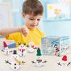 Christmas Snowman Crafts for Kids Educational DIY Resin Snowman Making Kit for Christmas Party Favor
